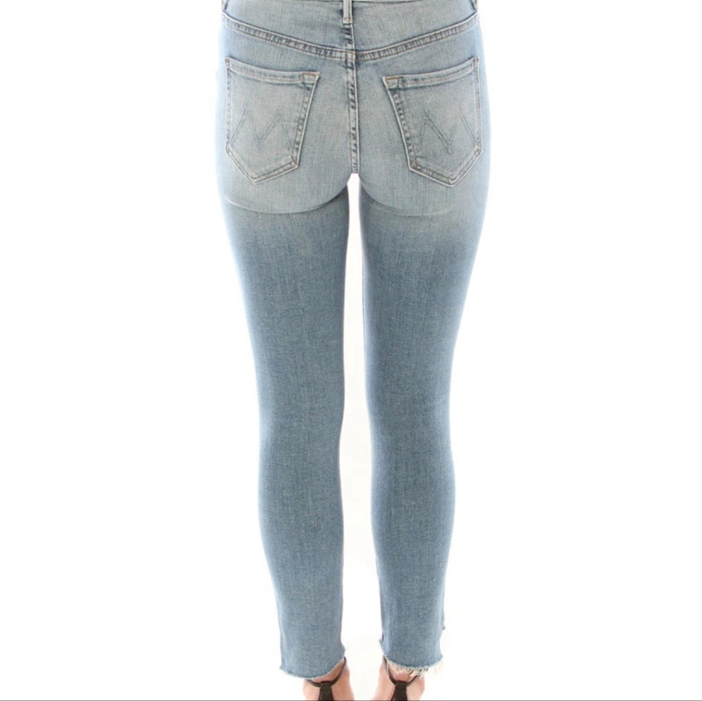 MOTHER Light Blue Straight Leg Jeans Inseam 26